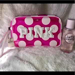 Victoria’s Secret PINK beauty bag and mist